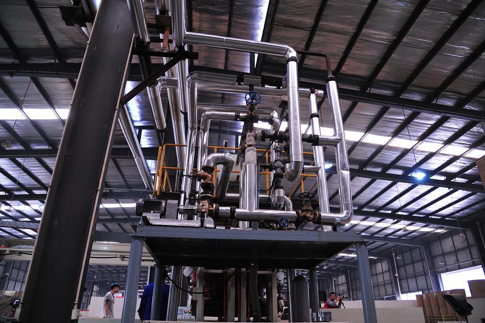 貼面熱壓機二次循環系統